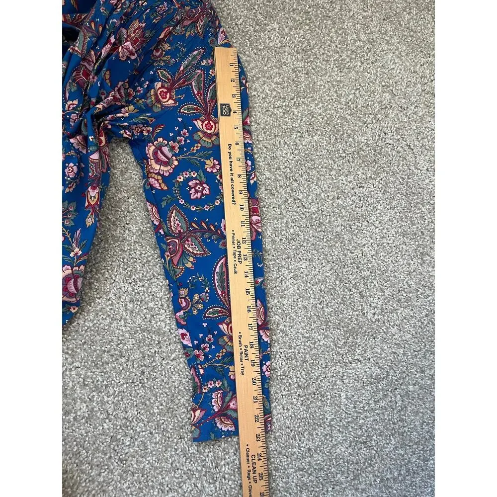 J. Crew Liberty Popover Blouse Top Floral Ruffle Preppy Boho Cotton Casual 2